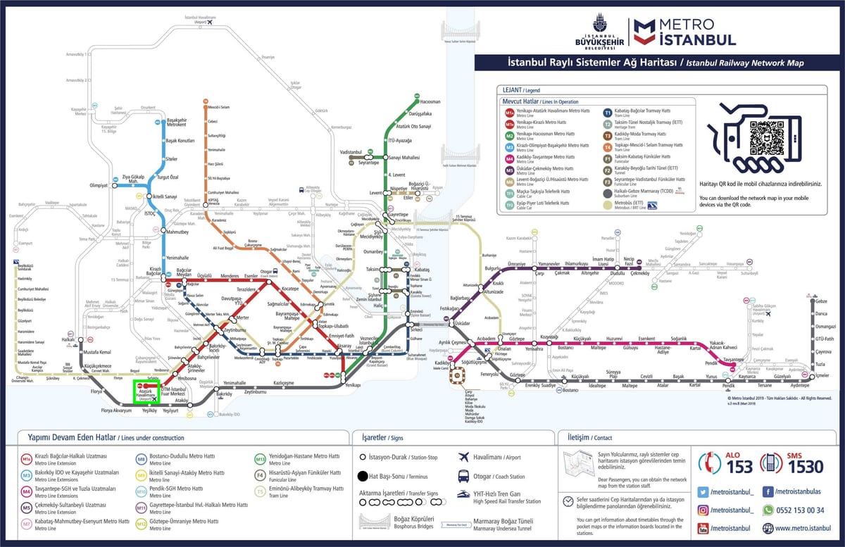 mapa letiště atatürk metro
