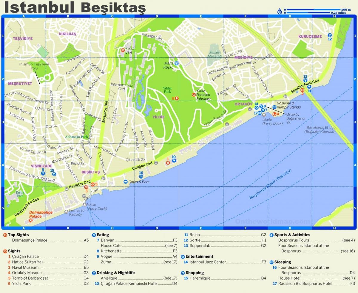 mapa besiktas istanbul