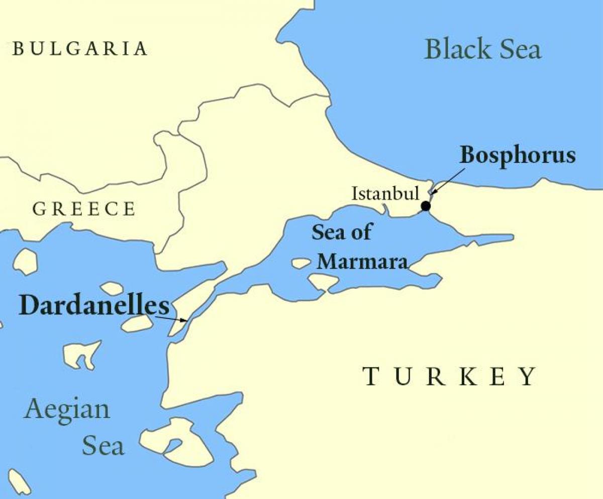 bosphorus istanbul mapě