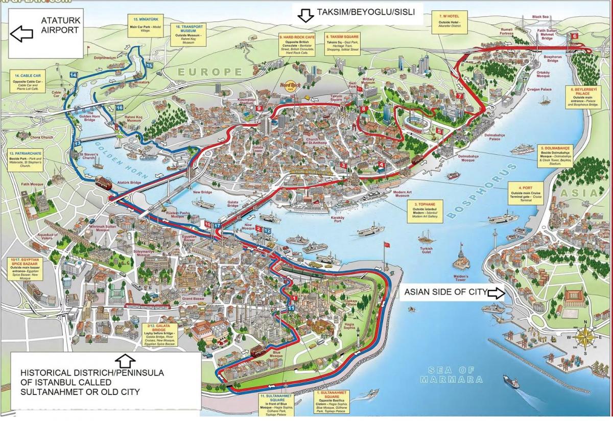 mapa istanbulu 3d 