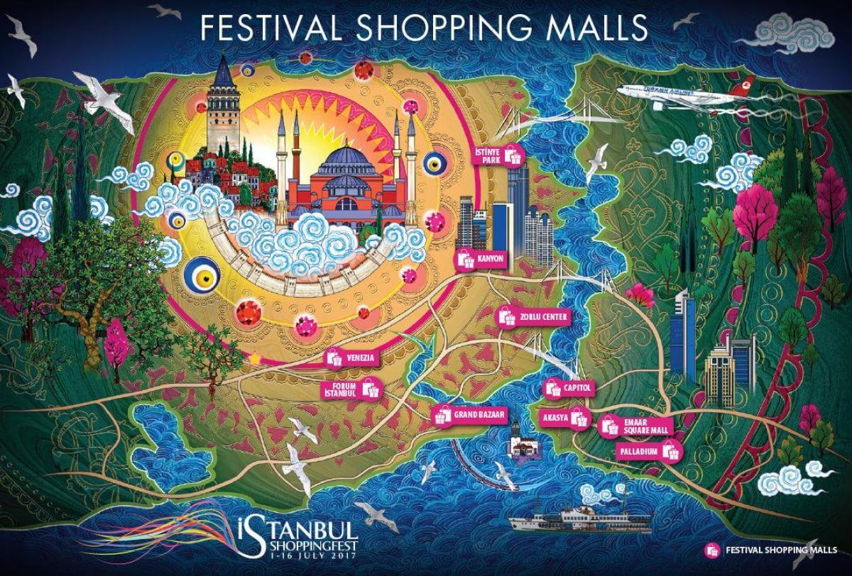 istanbul shopping center mapě