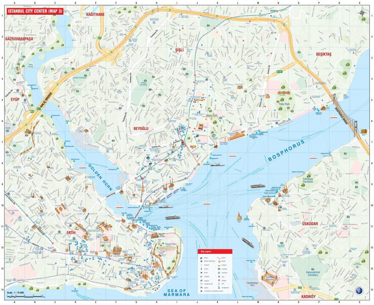 podrobné mapě z istanbul