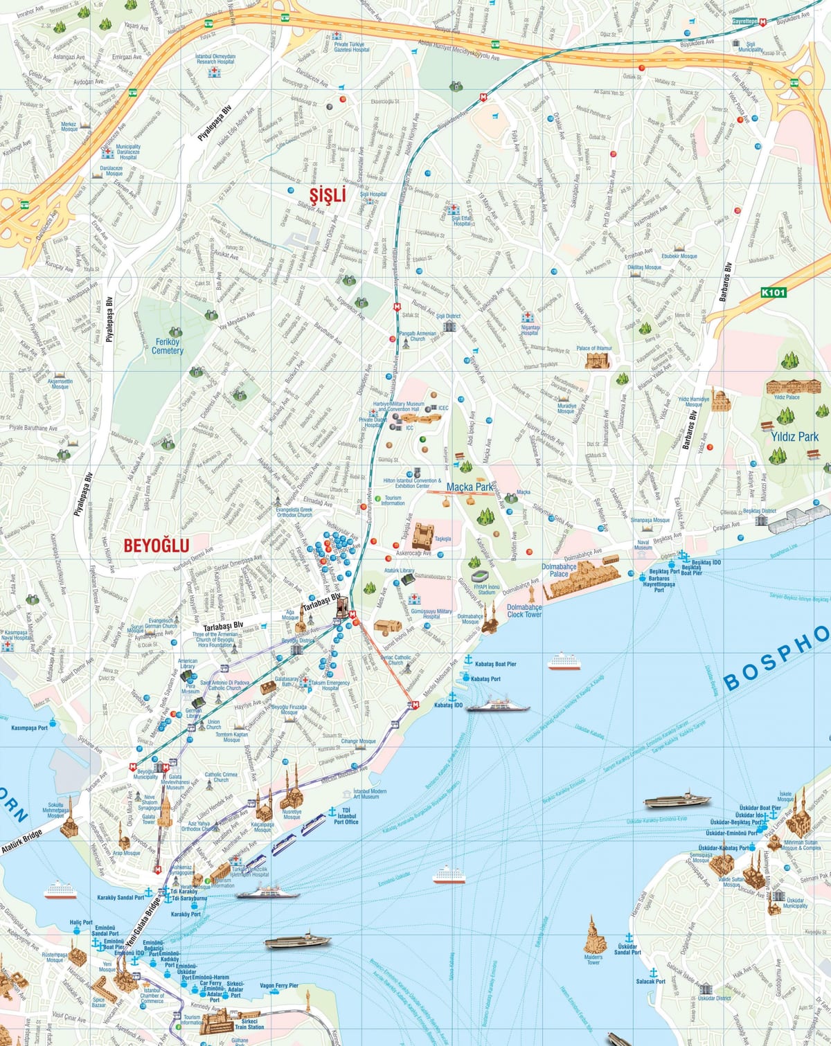 mapa sisli istanbul