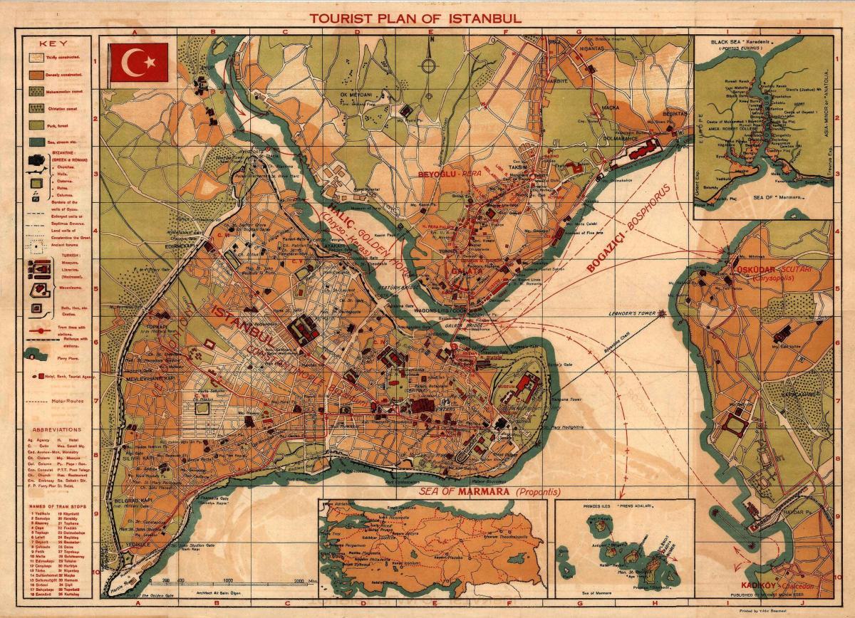 istanbul old mapě