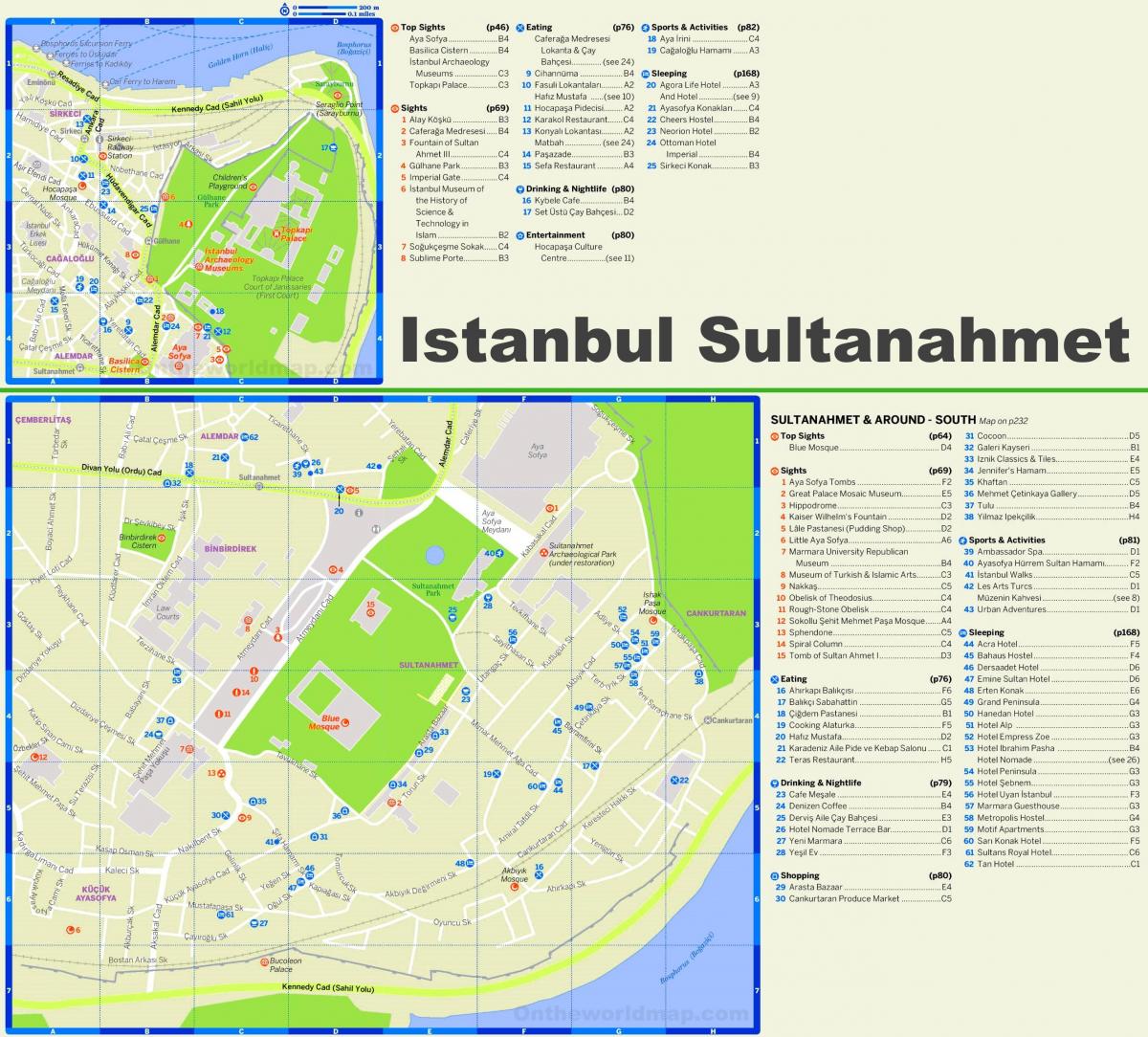 náměstí sultanahmet mapě