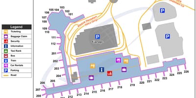 Atatürkem letiště tranzitní mapa