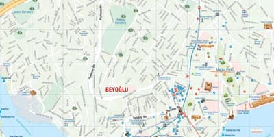 Mapa beyoglu istanbul