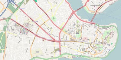 Mapa fatih čtvrti istanbulu