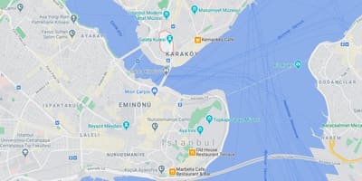 Mapa istanbul