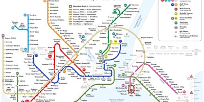 Mapa istanbulu lanová dráha