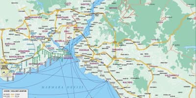 Istanbul centrum města mapa