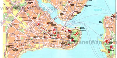 Mapa istanbulu přístavu