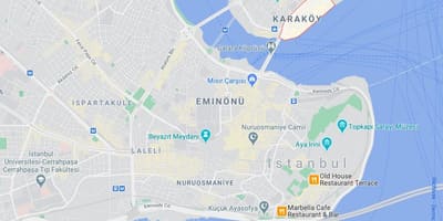 Mapa karakoy istanbul