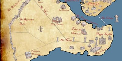 Mapa konstantinopole 1453