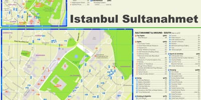 Náměstí Sultanahmet mapě