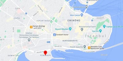 Mapa yenikapi istanbul